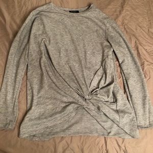 Grey long sleeve shirt